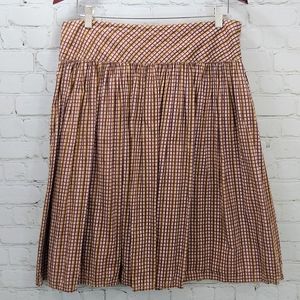 3/$15 Banana Republic checked cotton skirt